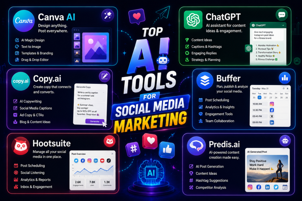 AI content creation tools for social media marketing
