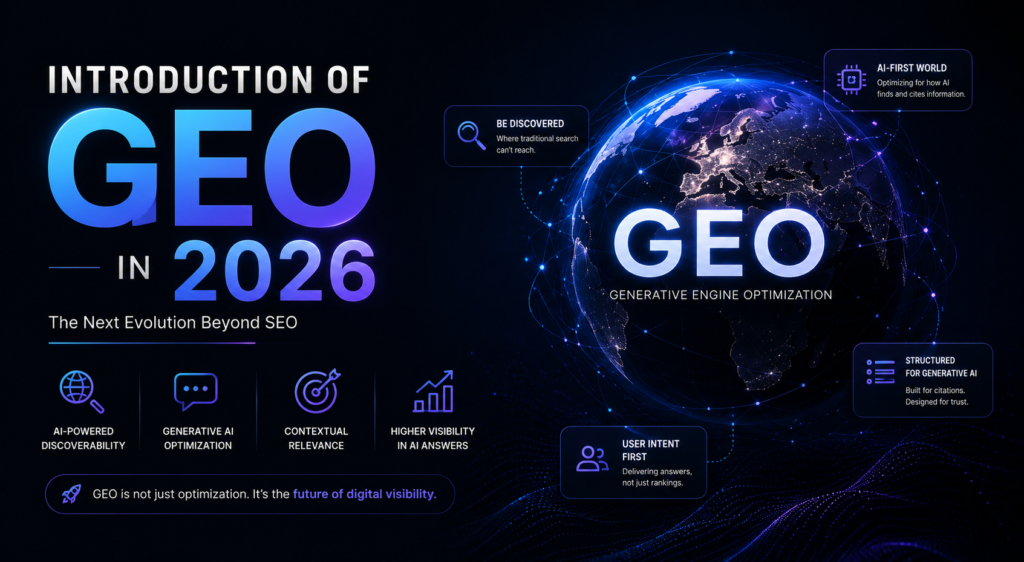 introduction of geo in 2026 and ai search optimization