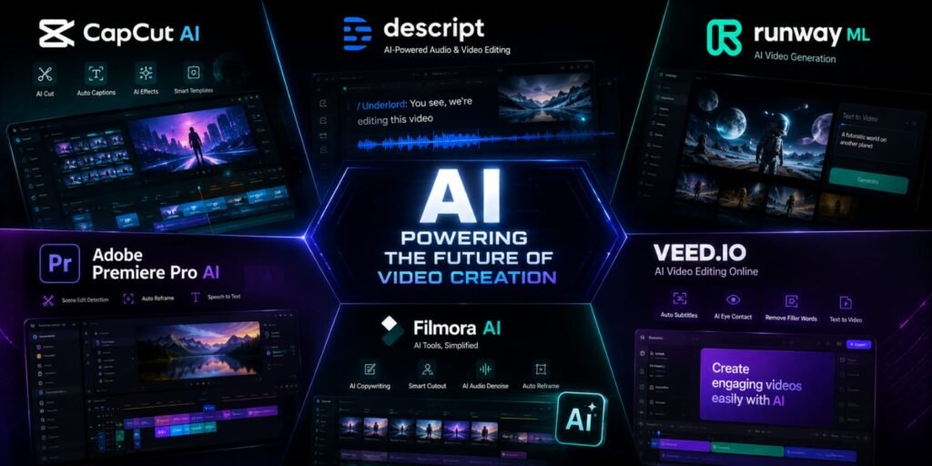 best AI video editing software for beginner content creators