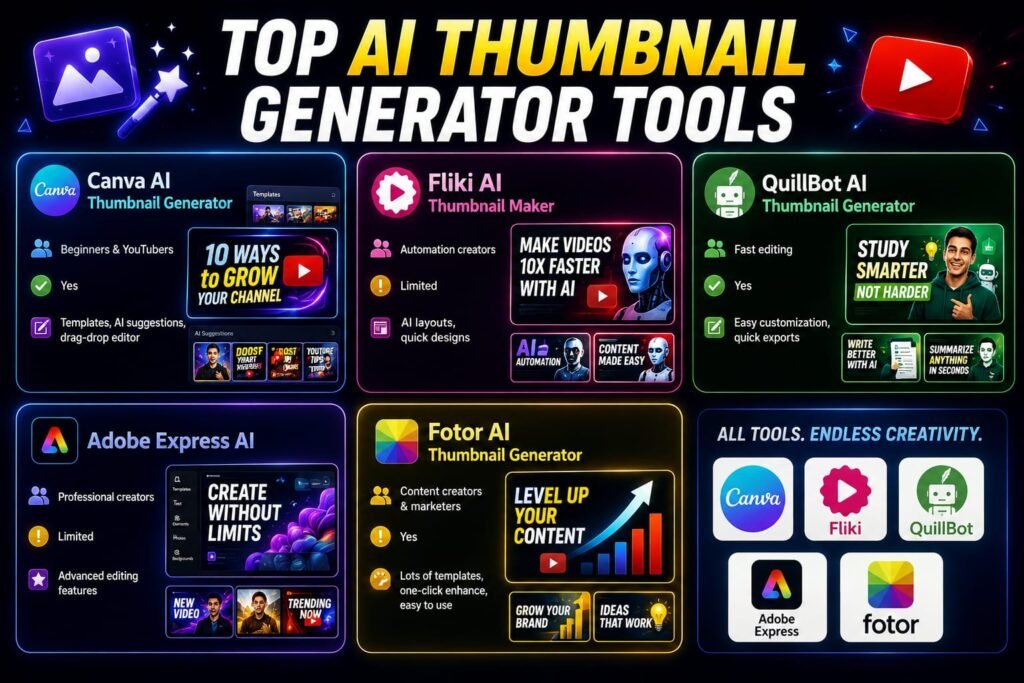 AI powered thumbnail design tools for content creators