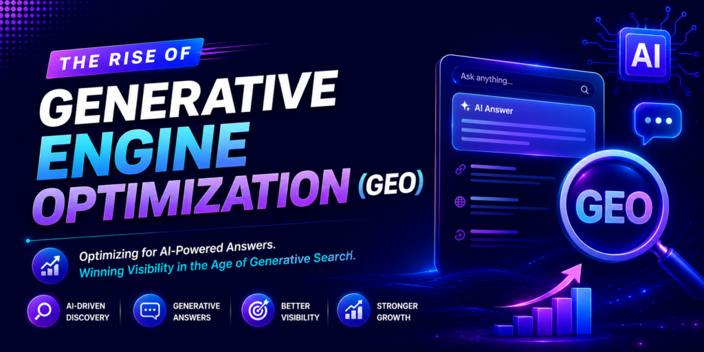 Generative Engine Optimization GEO and AI search optimization in 2026