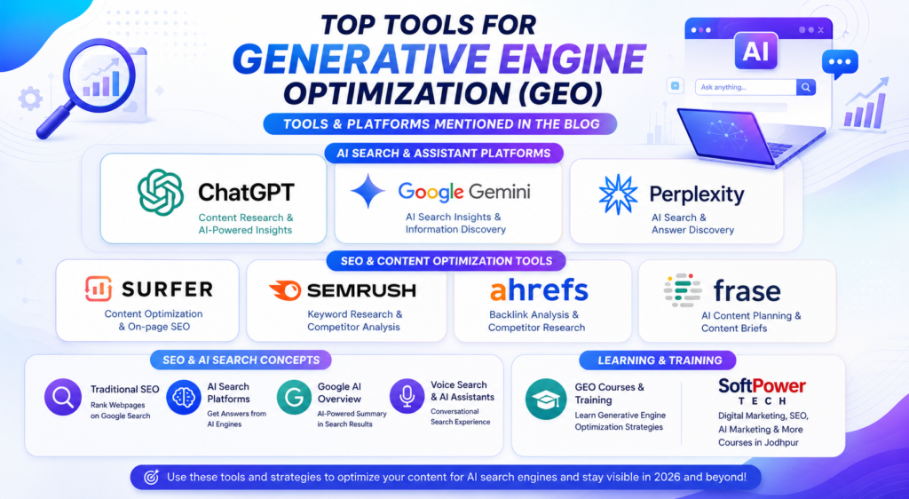 GEO SEO strategy for improving visibility in AI powered search engines