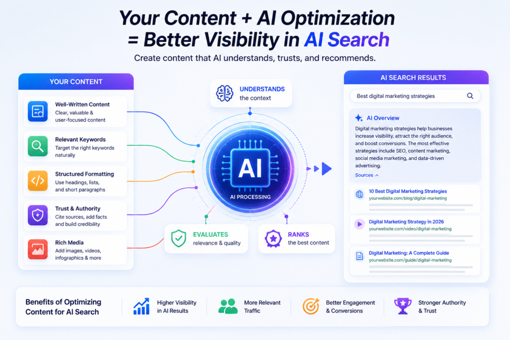 AI search optimization strategies for website content