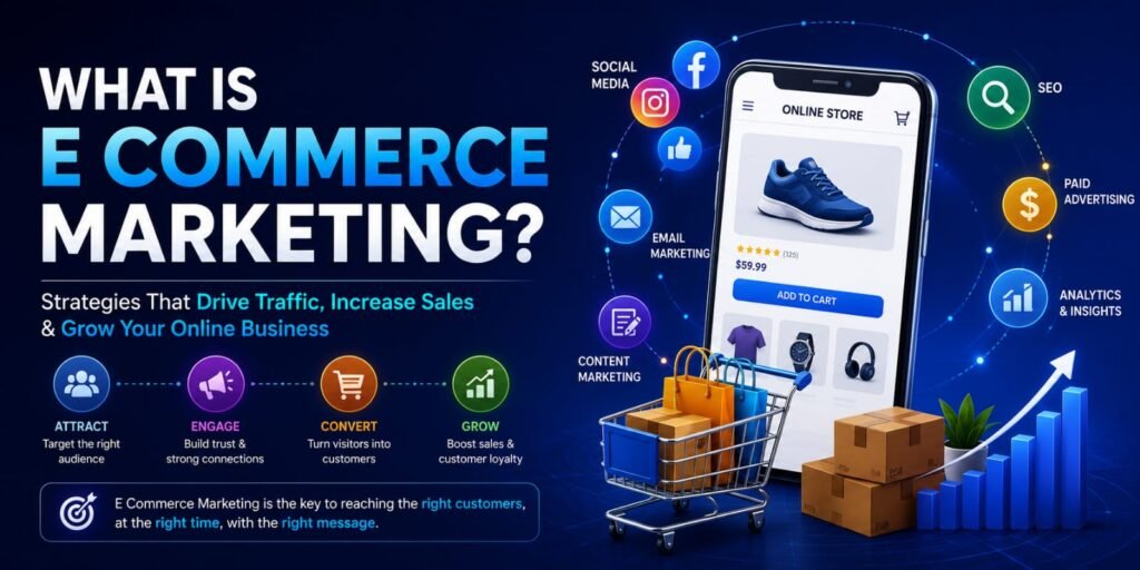 What is e-commerce marketing and how it helps online businesses grow